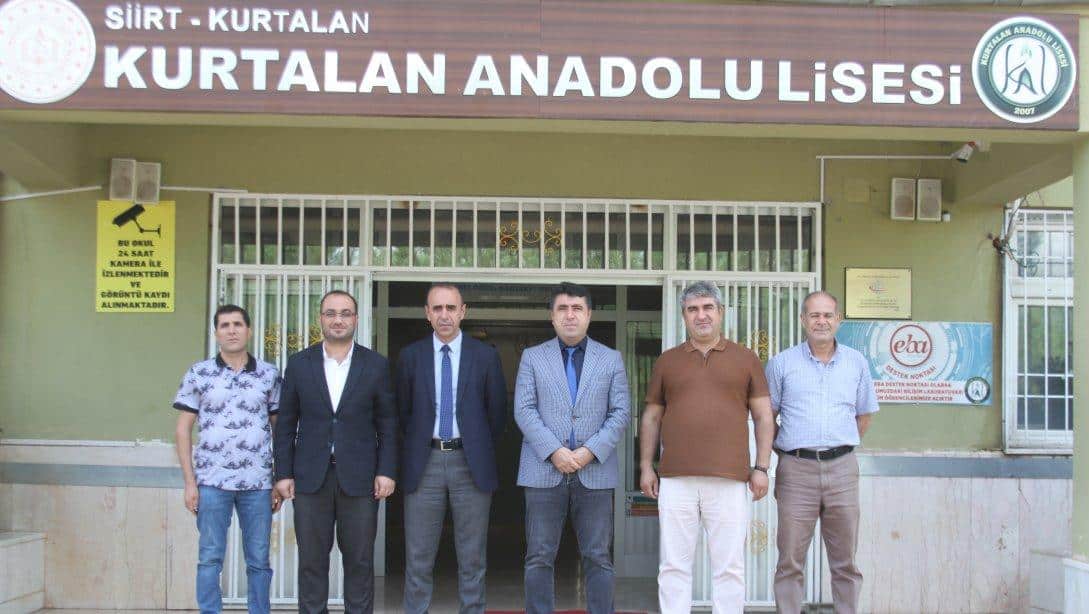 İlçe Milli eğitim Müdürü Faysel POLAT, Kurtalan Anadolu Lisesi'ni ziyaret etti. 