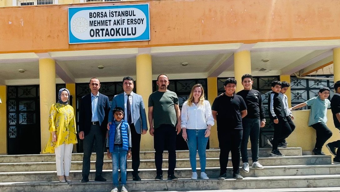 İlçe Milli Eğitim Müdürümüz Faysel POLAT, BİST Mehmet Akif Ersoy İlk ve Ortaokulu'nu ziyaret etti. 