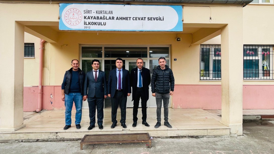 İlçe Milli Eğitim Müdürümüz Faysel Polat'tan Kayabağlar Ahmet Cevat Sevgili İlkokulu'na Ziyaret