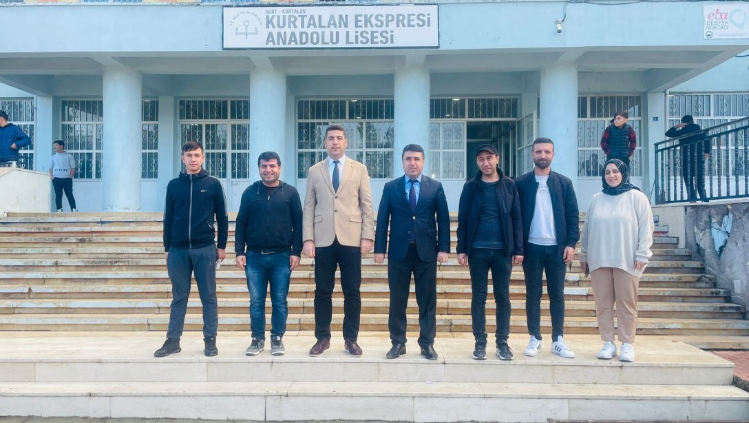 İlçe Milli Eğitim Müdürümüz Sayın Faysel POLAT'tan Kurtalan Ekspresi Anadolu Lisesi'ne Ziyaret