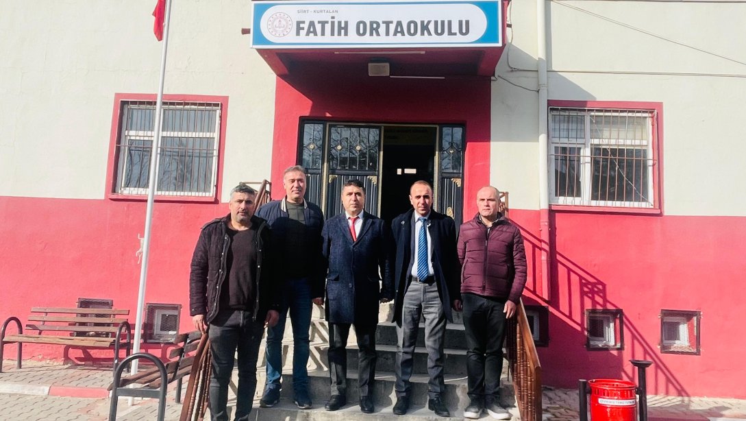 İlçe Milli Eğitim Müdürümüz Sayın Faysel POLAT'tan Fatih Ortaokulu'na Ziyaret